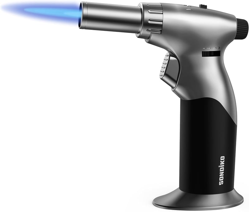 Dual Style Refillable Butane Torch for Cooking