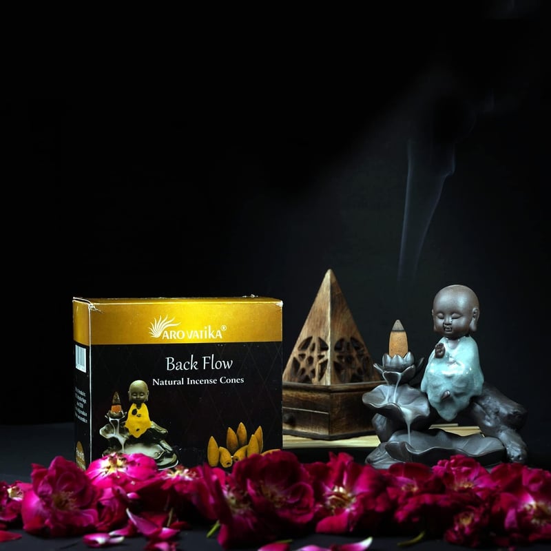 Backflow Incense Cones Pack – 12 Assorted Fragrances, 32mm, 18-Min Burn