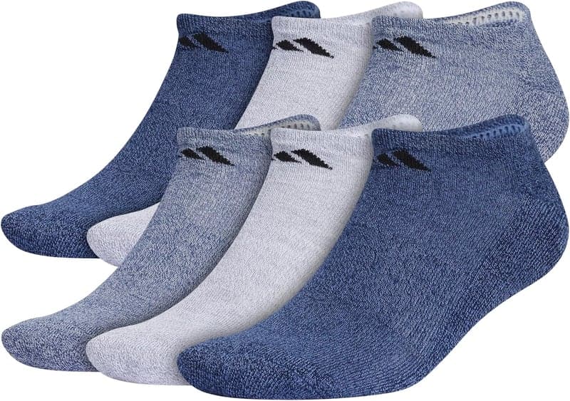 Men's Athletic No-Show Socks, Cushioned with Arch Compression (6-Pair)