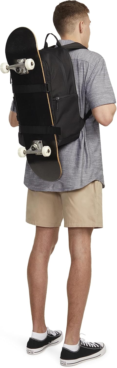 Men's Skateboard Backpack, Black, One Size