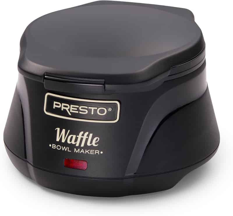Belgian Waffle Bowl Maker, Nonstick Black Electric Appliance