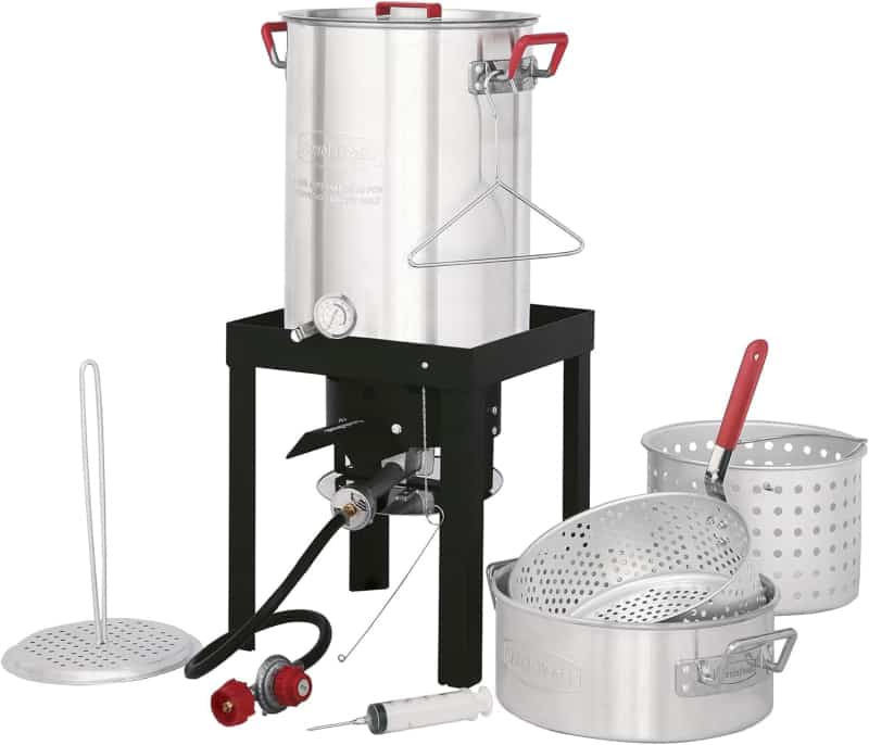 Outdoor Turkey & Fish Fryer Set, Propane 50,000 BTU