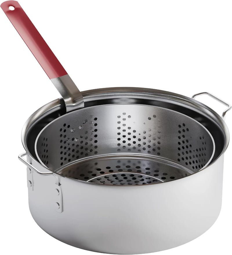 Outdoor 10QT Aluminum Deep Fryer with Basket