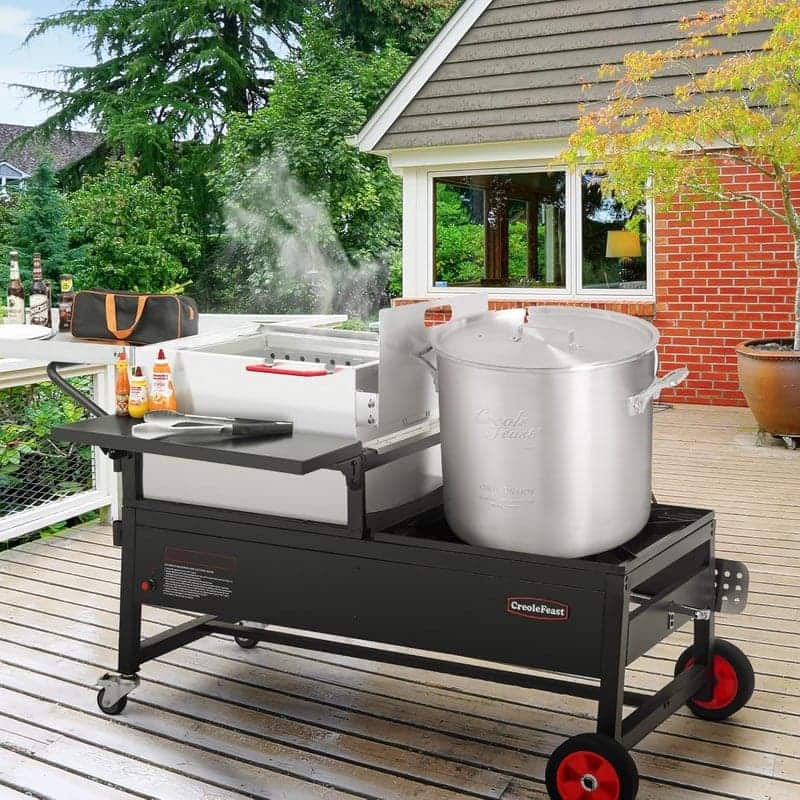 90 Qt Crawfish Boiler & Cooker Combo with Paddle for Outdoors