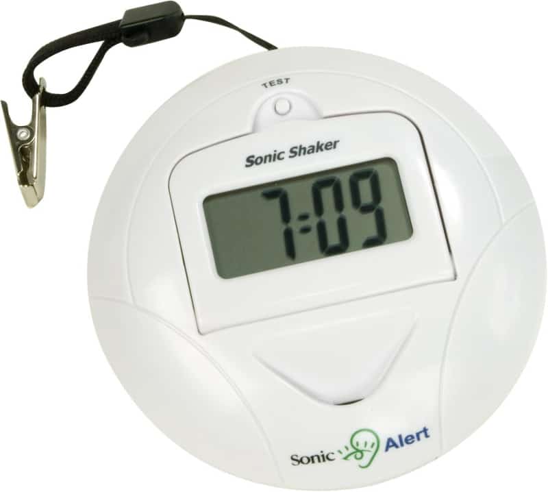 Travel Alarm Clock with Bed Shaker for Heavy Sleepers