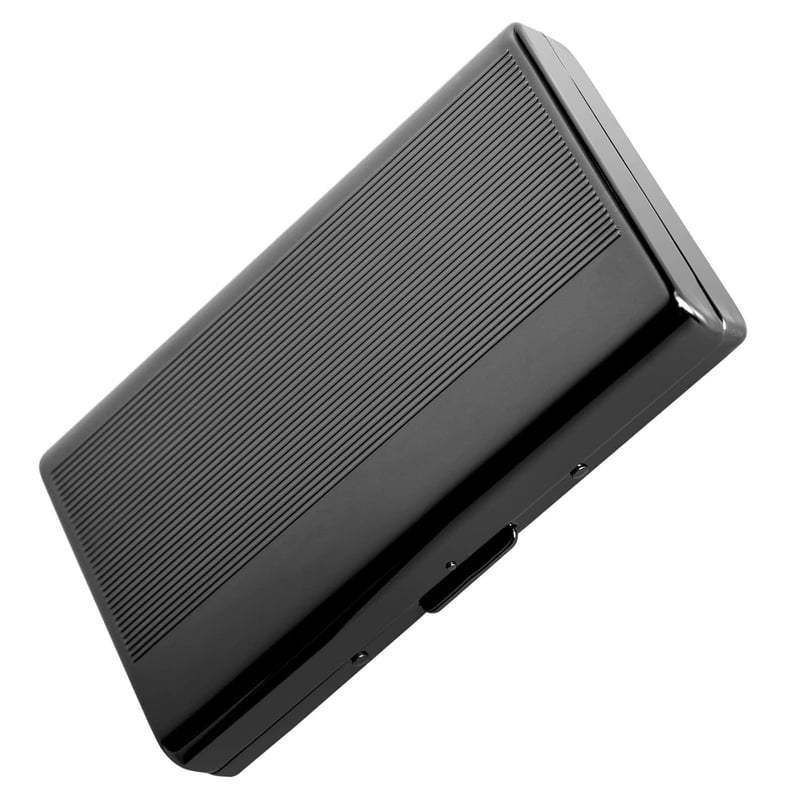 Gun Black Retro Metal Cigarette Case & Card Holder for Men & Women