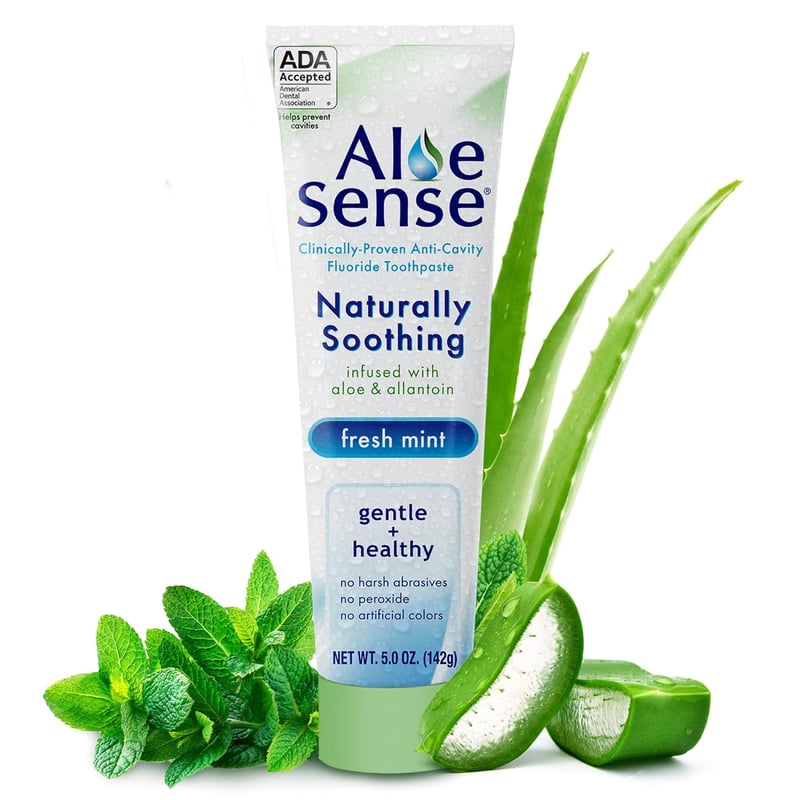 Sensitive Teeth Fluoride Toothpaste with Aloe & Mint, ADA-Approved