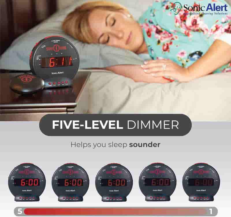 Extra Loud Alarm Clock with Bed Shaker for Heavy Sleepers