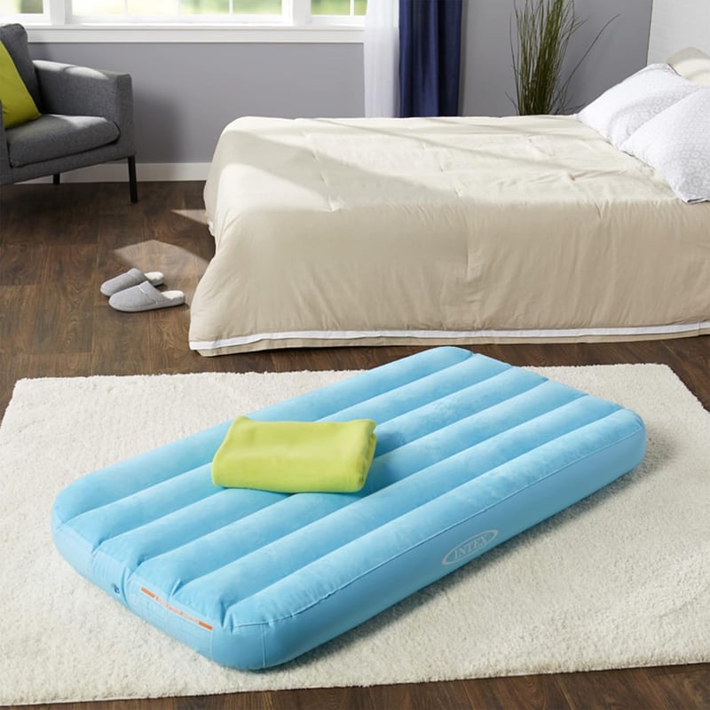 Kids Inflatable Airbed with Fiber-Tech and Carry Bag