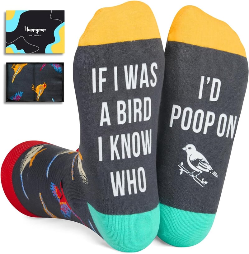 Novelty Bird & Butterfly Socks for Women and Men