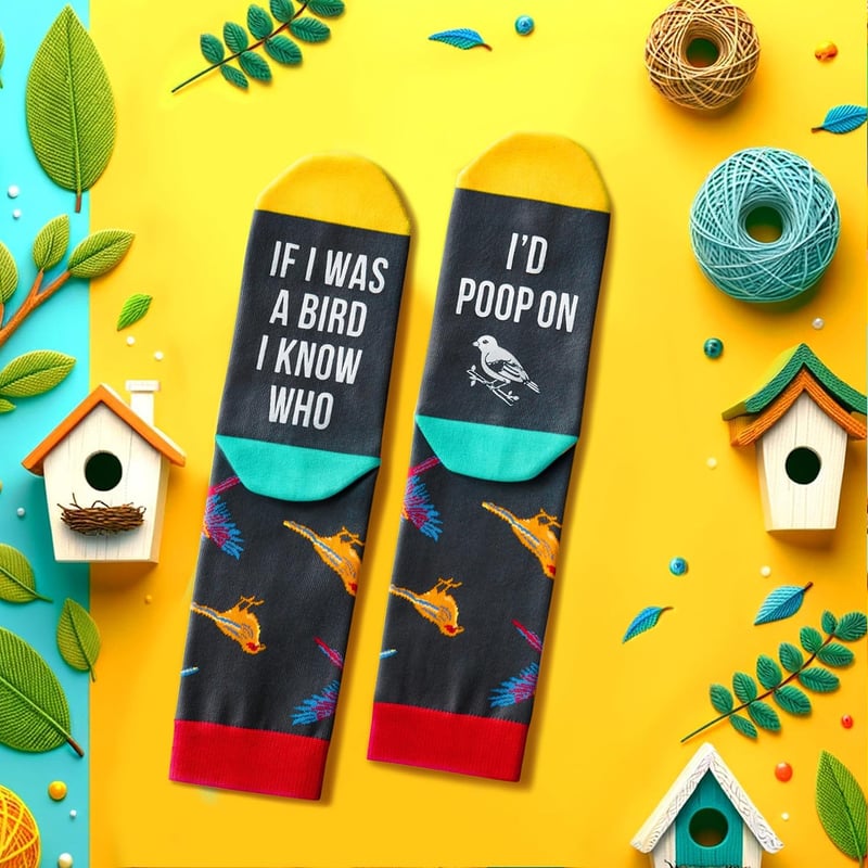 Novelty Bird & Butterfly Socks for Women and Men