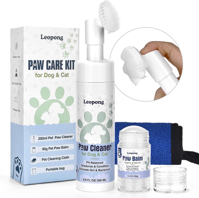 Dog Paw Care Kit - Cleaner and Balm for Healing and Protection