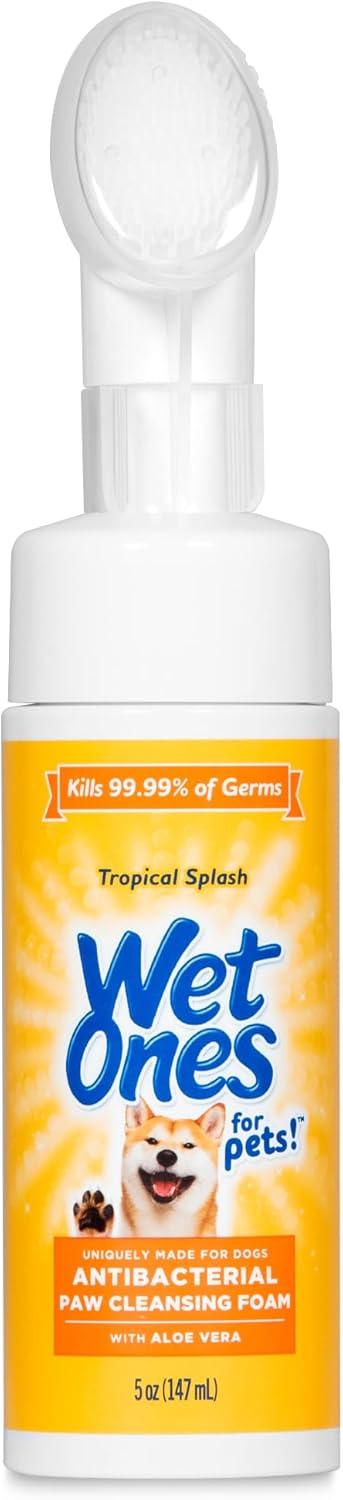 Pet Paw Foaming Cleanser with Scrubber, Tropical Splash 5 oz
