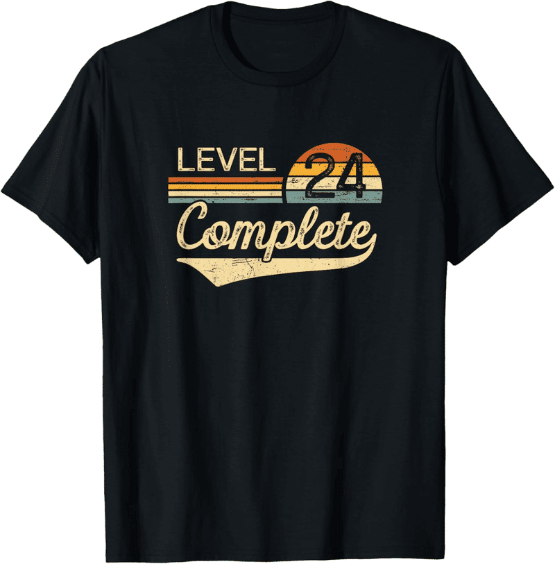 24th Anniversary Vintage T-Shirt for Couples