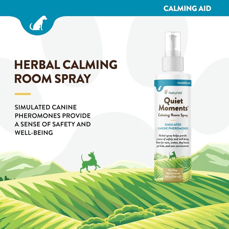 Calming Room Spray for Dogs – Herbal Stress Relief, 8 Oz.