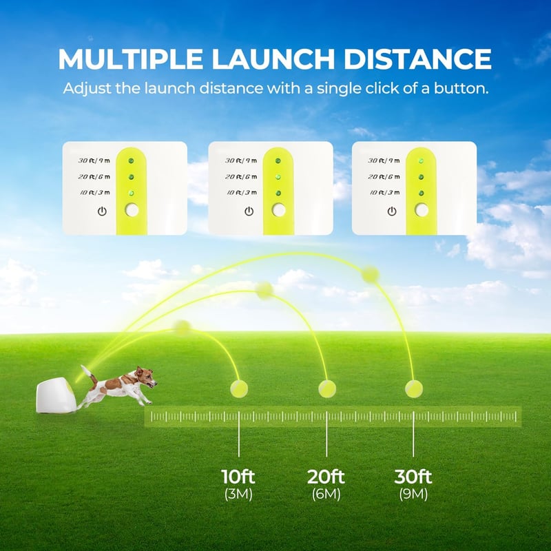 Automatic Dog Ball Launcher for Small & Medium Dogs