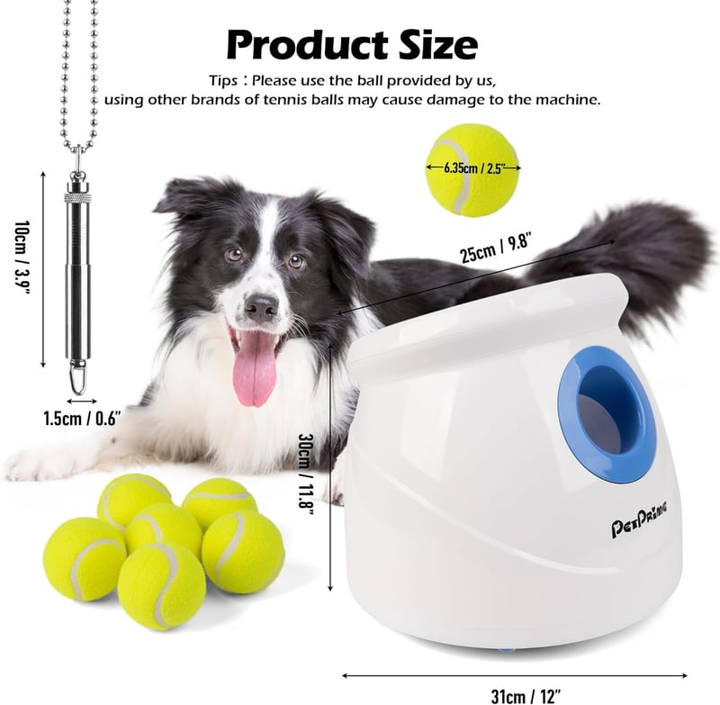 Dog Ball Launcher for Large Dogs with 6 Balls