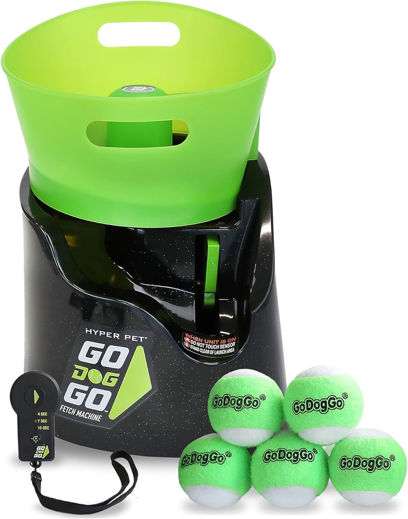 Dog Ball Launcher with 5 Balls