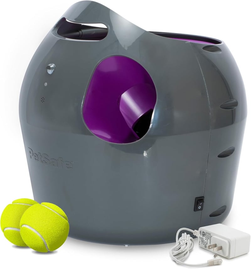 Automatic Dog Ball Launcher with Adjustable Distance for Indoor & Outdoor