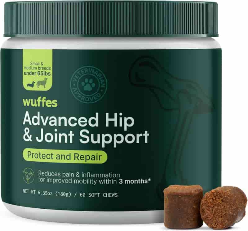 Dog Hip & Joint Supplement, Pork Chews with Glucosamine & Omega 3