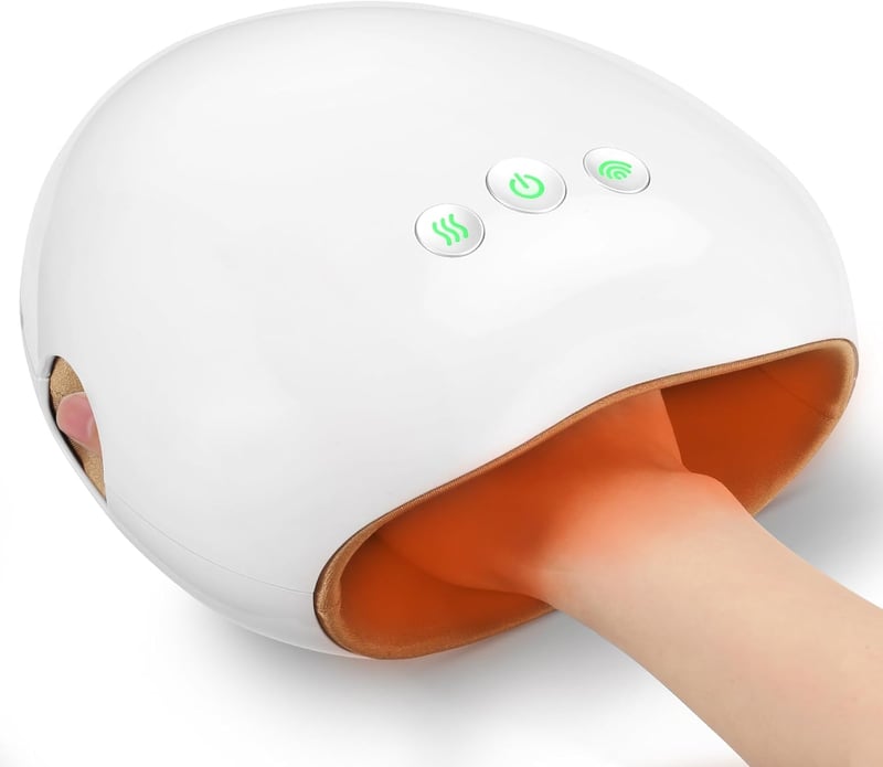 Mother's Day Hand Massager with Heat - White
