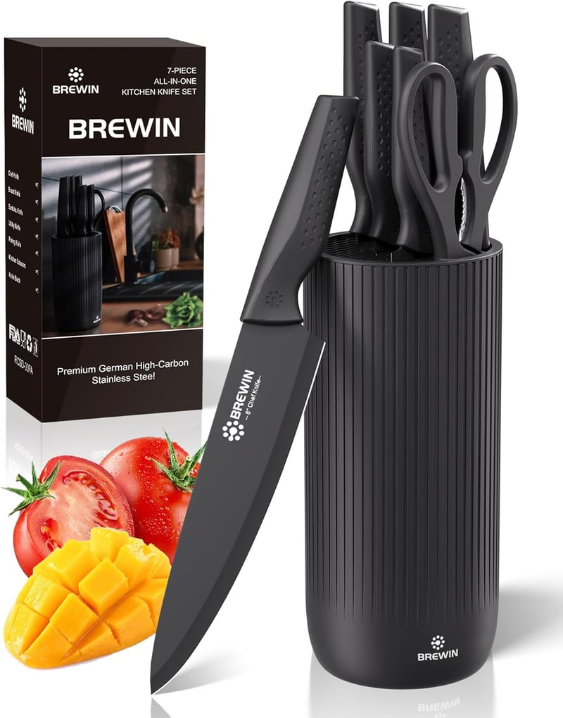 Universal Knife Block Set, Dishwasher Safe Kitchen Essentials
