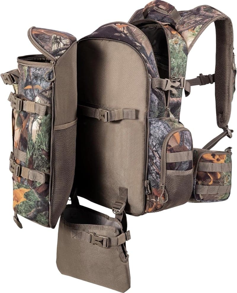 Hunting Backpack 40L with Padded Weapon Storage – Camouflage