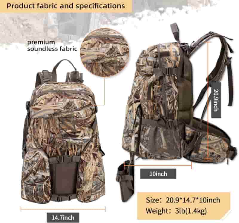 Hunting Backpack for Rifle & Bow – Outdoor Gear Gift for Men