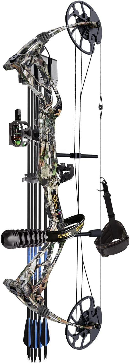Dragon X8 RTH Compound Bow Package, Adjustable 18”-31” Draw Length