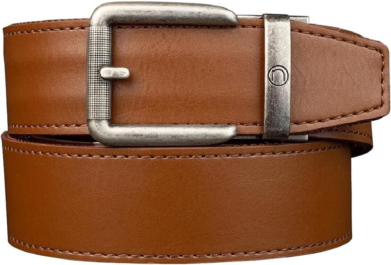 Tactical Leather EDC Gun Belt with Nylon Lining, 1.5