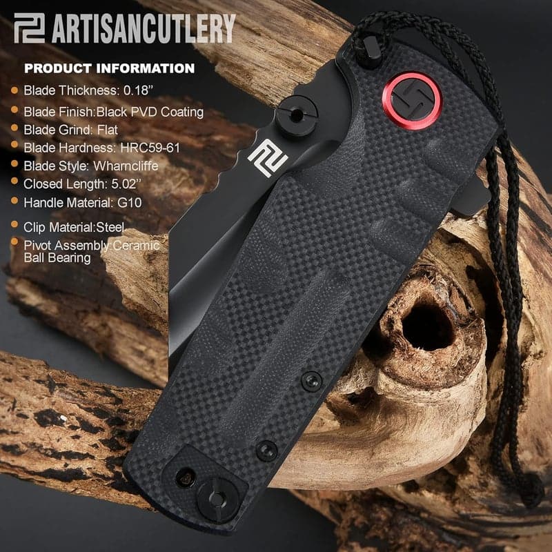 Tactical Knife with D2 Steel & G10 Handle