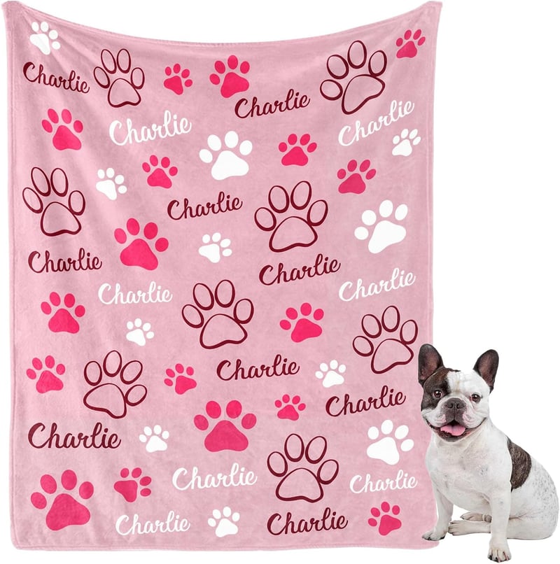 Customized Pet Blanket with Name & Photo
