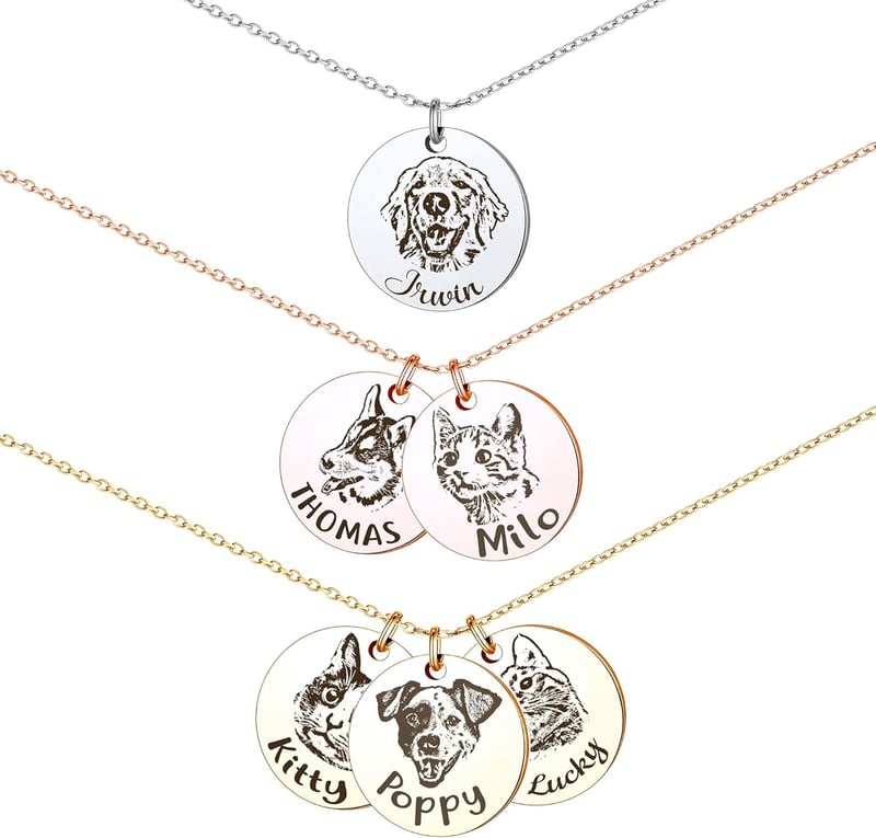 Pet Memorial Disc Necklace for Animal Lovers