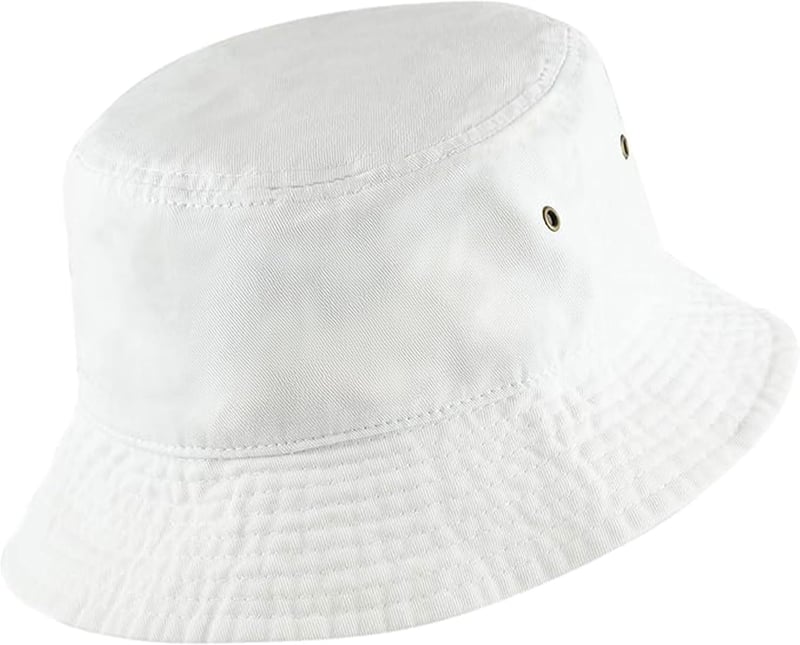 Unisex Cotton Bucket Hat, Packable UPF 50 Summer Sun Hat