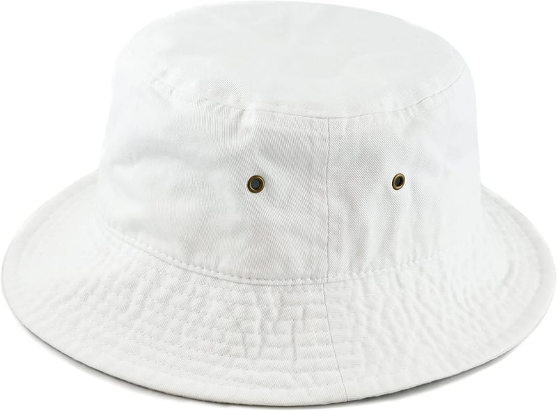 Unisex Cotton Bucket Hat, Packable UPF 50 Summer Sun Hat
