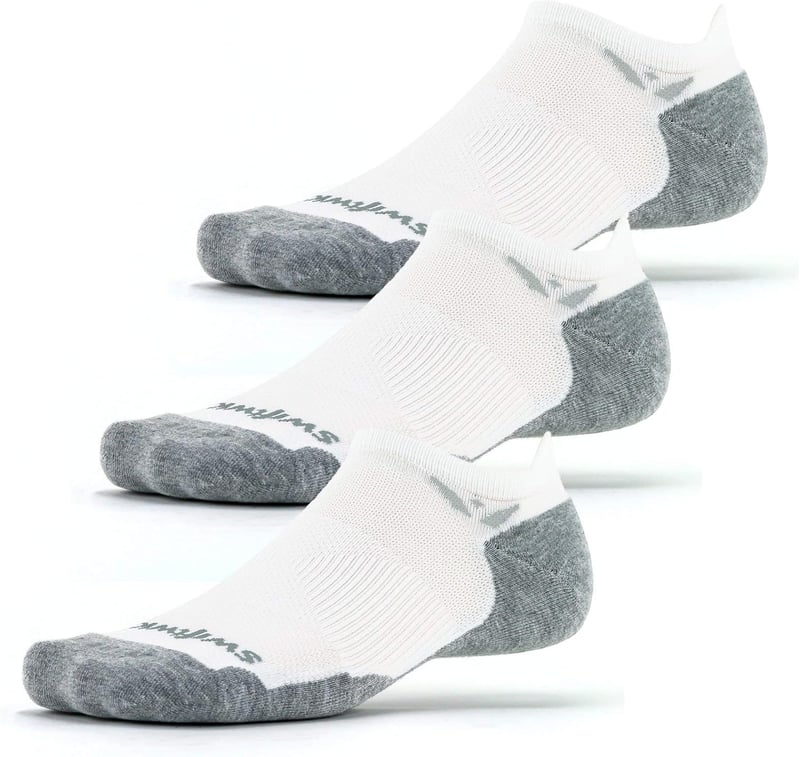 No Show Running Socks with Max Cushion, 3 Pairs