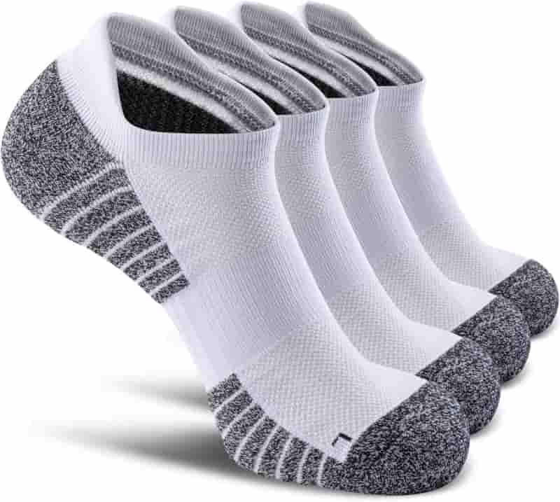 Compression No Show Socks - 4/8 Pack for Men & Women