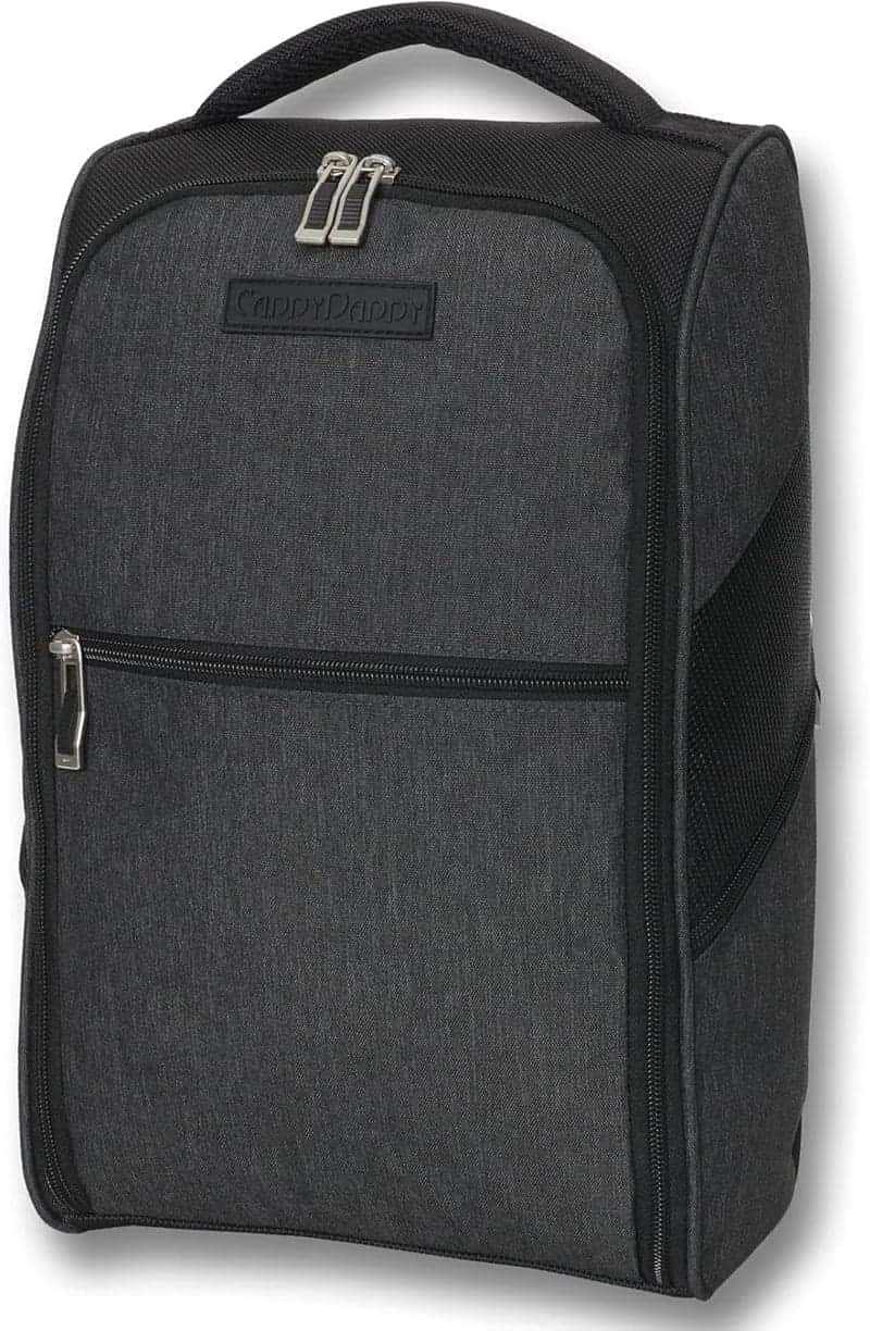 Golf Shoe Bag with Ventilation, Divider & Nylon Fit Up to 14