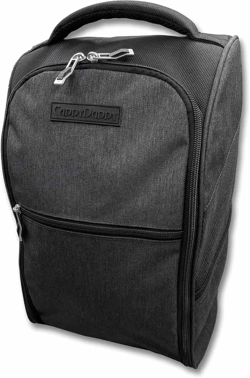 Golf Shoe Bag with Ventilation, Divider & Nylon Fit Up to 14