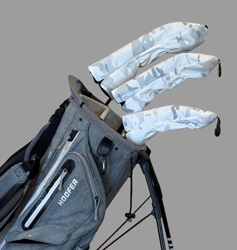 Camouflage Golf Club Head Covers - Set of 3 for Drivers & Woods