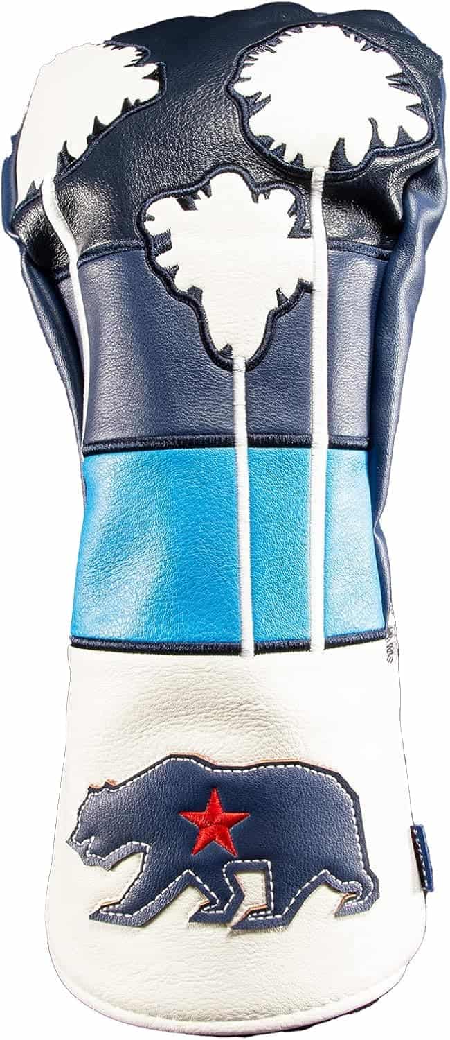 Embroidered Golf Head Cover with Applique and Embossing