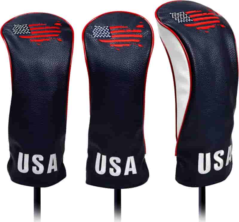 Golf Club Head Covers - Premium Leather for Woods