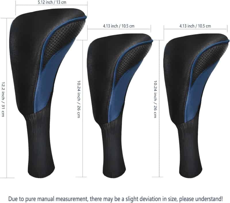 Golf Club Headcovers Set with Number Tags for Golfers