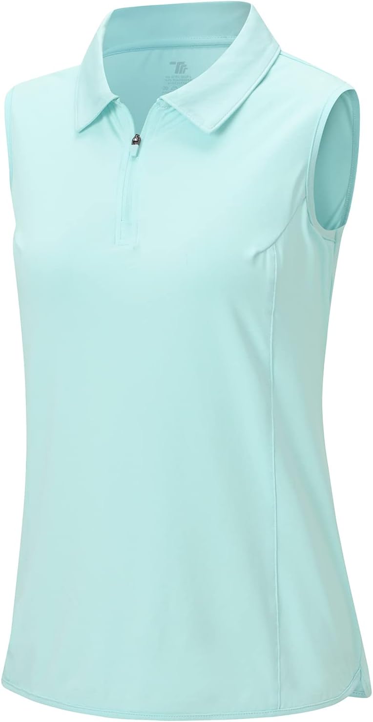 Women's Sleeveless Golf Polo with UV Protection & Quick Dry