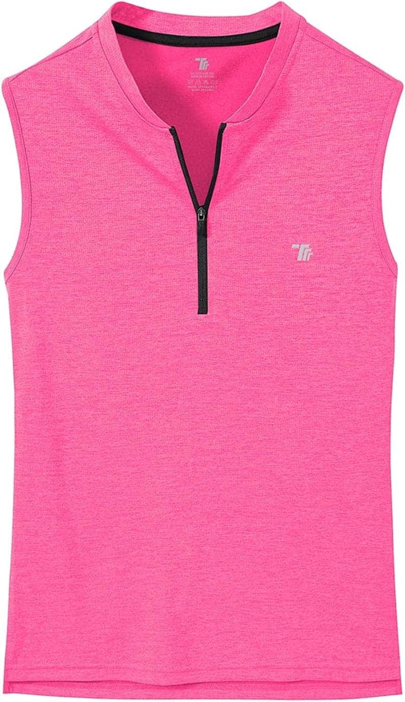 Women's Sleeveless Golf Polo Shirt, UPF 50+, Quick Dry