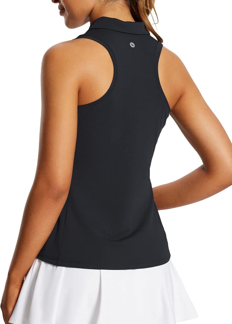 Women's Sleeveless Golf & Tennis Polo Shirt - Quick Dry