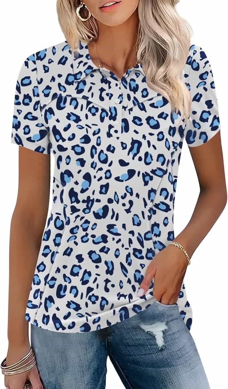 Women's Short Sleeve Golf Polo – Lightweight, Moisture-Wicking