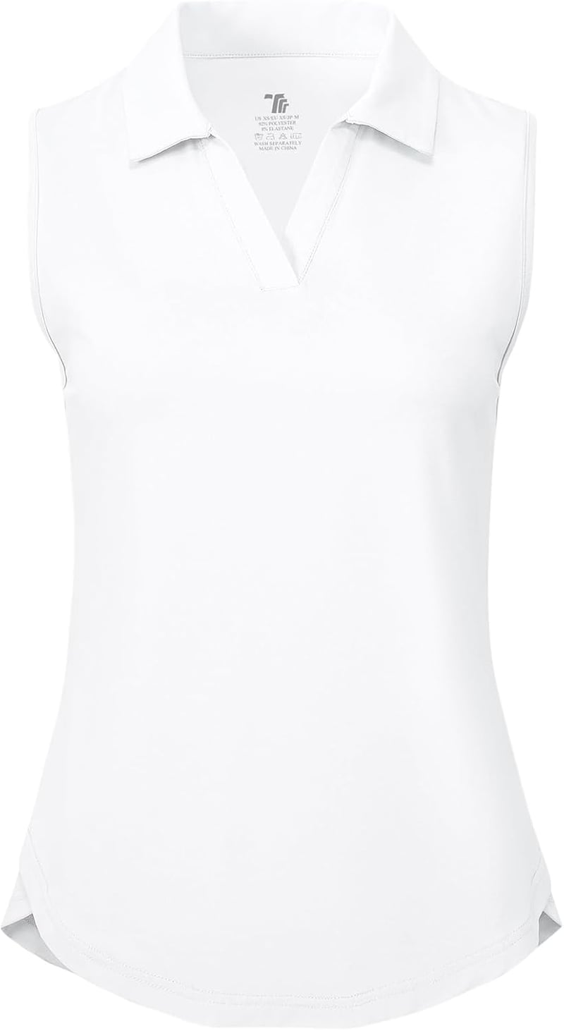 Women's Sleeveless Golf Polo Shirt - Quick Dry UPF 50+