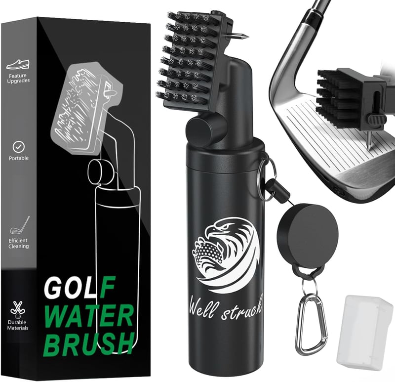 Golf Club Cleaner with Nylon Bristles & Clip - 4oz Essentials