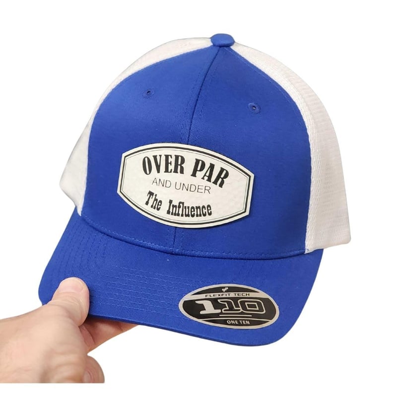 Golf Cap, Adjustable Blue Mesh Snapback
